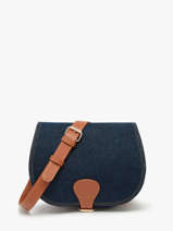 Cross Body Tas Denim Brut Paul marius Blauw denim brut BOHEMDEB